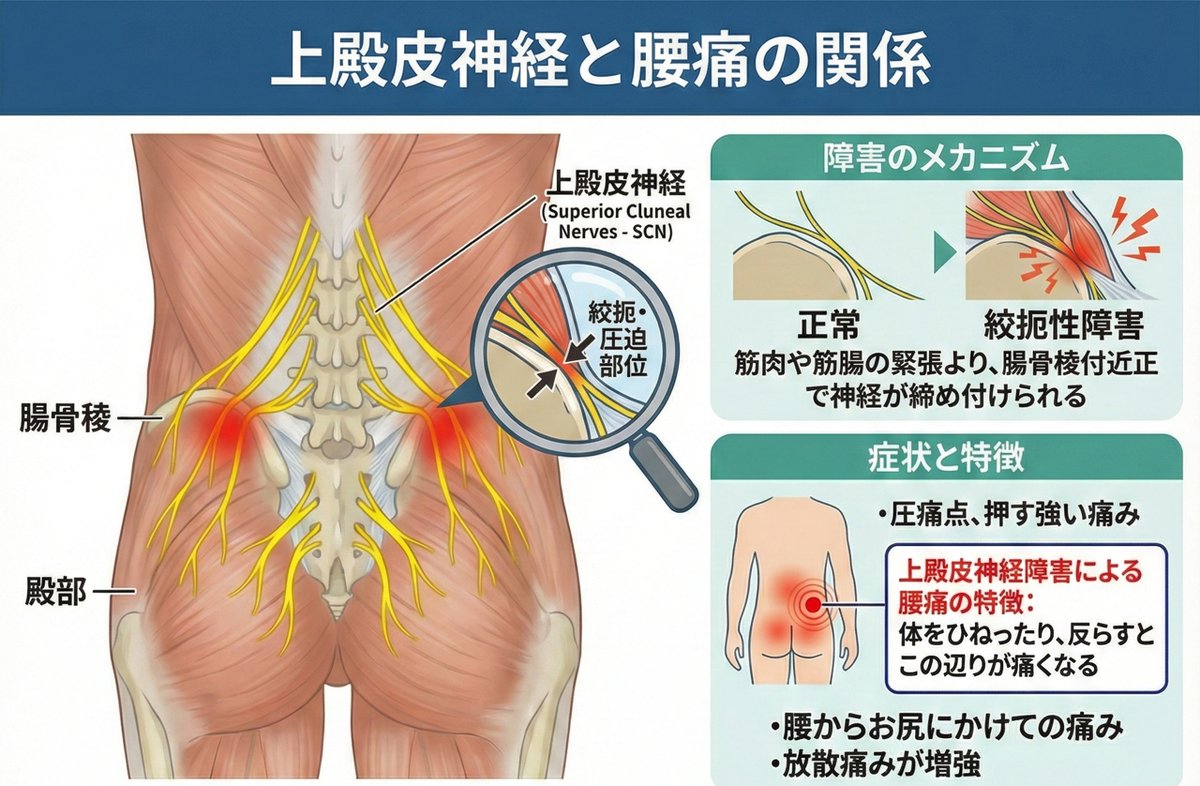 骨盤周囲の腰痛に関係する神経痛