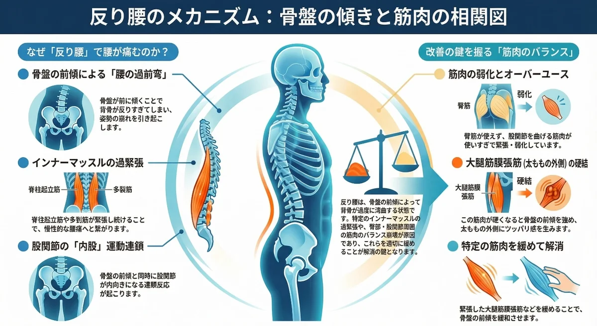 反り腰と股関節の意外な関係